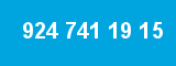 924 741 19 15 924 741 19 15